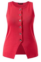 LIMITED COLLECTION Curve Red Compact Knitted Waistcoat