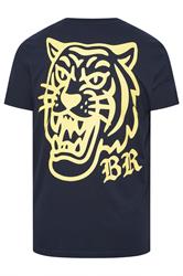 BadRhino Big & Tall Navy Blue Tiger Graphic T-Shirt | BadRhino 8