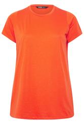 YOURS Curve Orange Short Sleeve Core T-Shirt