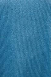 YOURS Plus Size Mid Blue Ribbed Soft Touch T-Shirt | Yours Clothing 4