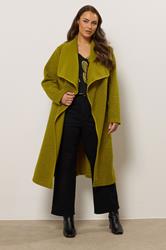 EVANS Plus Size Green Waterfall Coat | Evans 4