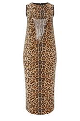 LIMITED COLLECTION Plus Size Brown Leopard Print Sequin Maxi Dress | Yours Clothing 6