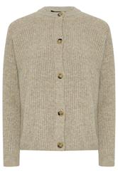 LTS Tall Natural Brown Button Knitted Cardigan | Long Tall Sally 6
