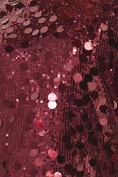 YOURS LONDON Plus Size Burgundy Red Sequin T-Shirt Dress | Yours Clothing 4