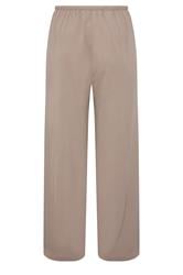 EVANS Plus Size Mocha Brown Tie Waist Wide Leg Trousers | Evans 2