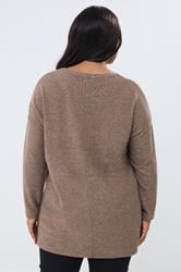 YOURS Plus Size Brown Leopard Diamante Embellished Pocket Top | Yours Clothing 4