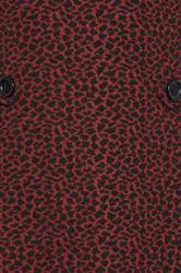 M&Co Berry Red Animal Jacquard Shift Dress | M&Co 5