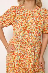 YOURS Plus Size Yellow Floral Summer Dress | Yours Clothing 4