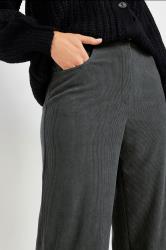 LTS PREMIUM Tall Charcoal Grey Cord Wide Leg Jeans | Long Tall Sally 5