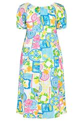 LIMITED COLLECTION Plus Size White Mixed Postcard Dress | Yours Clothing 6