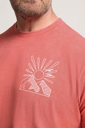 BadRhino Big & Tall Orange Mountain Graphic T-Shirt | BadRhino  4