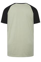 KAM Big & Tall Natural Brown 'Brooklyn' Raglan Tee | BadRhino 4