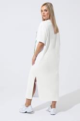 LIMITED COLLECTION Plus Size White Tropical T-Shirt Dress | Yours Clothing 2