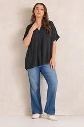 EVANS Plus Size 2 Pack Black And White Utility Shirts | Evans 2