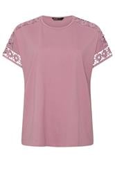 YOURS Curve Pink Crochet T-Shirt