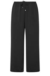 EVANS Plus Size 2 Pack Black & Navy Wide Leg Trousers | Evans 3