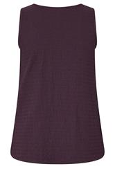 YOURS Plus Size Purple Textured Waistcoat | Yours Clothing 7
