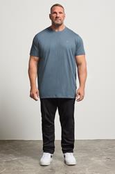 BadRhino Big & Tall 5 PACK Black/Green/Off White/Brown/Blue Extra Long T-Shirts 5