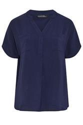 EVANS Curve Navy Blue Overhead Utility Shirt