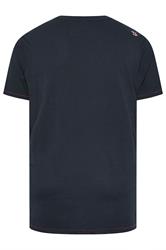 D555 Big & Tall Navy 'Detroit' Motorbike T-Shirt | BadRhino 4