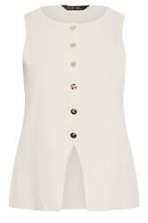 LIMITED COLLECTION Curve Cream Compact Knitted Waistcoat