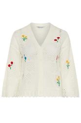 LIMITED COLLECTION Plus Size White Crochet Embroidered Cardigan 6