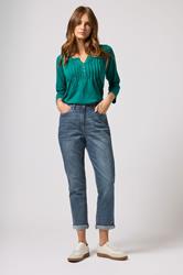 M&Co Blue Mid Wash Boyfriend Jeans | M&Co 1