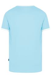 BadRhino Big & Tall Light Blue Extra Long Ringer T-Shirt | BadRhino 6