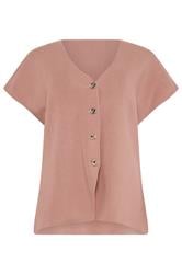 LTS Tall Light Pink Button Knitted Cardigan