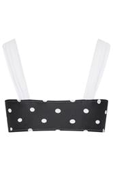 YOURS Plus Size Black Polka Dot Bikini Top | Yours Clothing 6