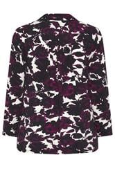 EVANS Plus Size Purple Blurred Floral Blouse | Evans 6