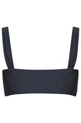 YOURS Plus Size Navy Blue Flower Detail Bikini Top | Yours Clothing 8