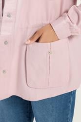 YOURS Plus Size Light Pink Carpenter Jacket | Yours Clothing 5