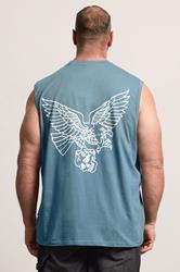 BadRhino Big & Tall Blue Eagle Graphic Muscle Vest | BadRhino 2