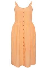 YOURS Curve Orange Linen Sundress