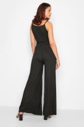 LTS Tall Women's Black Strappy Split Leg Jumpsuit | Long Tall Sally 3