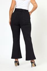 YOURS Plus Size Black Bootcut Jeggings | Yours Clothing 4
