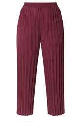 YOURS LONDON Curve Purple Pleated Trousers