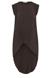 YOURS LONDON Curve Chocolate Brown Pleated Top