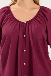 YOURS Plus Size Burgundy Red Blouse | Yours Clothing 4