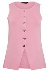 LIMITED COLLECTION Curve Pink Compact Knitted Waistcoat