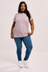 YOURS Plus Size 3 PACK Brown & Core T-Shirts | Yours Clothing 3