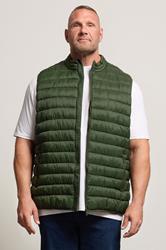 BadRhino Big & Tall Dark Green Puffer Gilet | BadRhino 3
