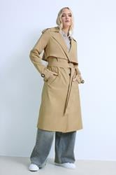 LTS Tall Women's Stone Brown Trench Coat | Long Tall Sally 3