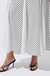 LIMITED COLLECTION Plus Size White Polka Dot Skirt | Yours Clothing 4