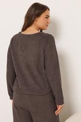 YOURS Plus Size Chocolate Brown Chenille Cardigan | Yours Clothing 4