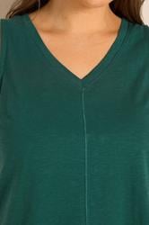EVANS Plus Size Teal Green Premium Cotton Vest Top | Evans 4