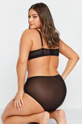 YOURS Plus Size Black Lace Padded Underwired Bra | Yours Clothing 3