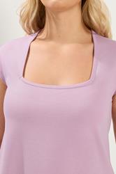 YOURS Plus Size Pink Cap Sleeve Top | Yours Clothing 4