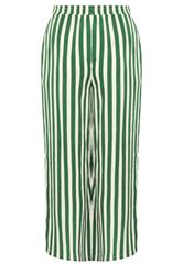 LIMITED COLLECTION Plus Size Green & White Stripe Trousers | Yours Clothing  6